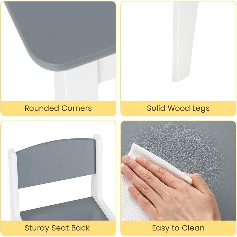 2-in-1 Kids Furniture Set Wood - Art Craft Toddlers 评论和价格