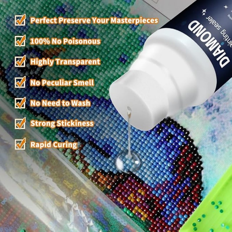 120ml Glue for Diamond Paintin - Diamond Painting Kit 评论和价格