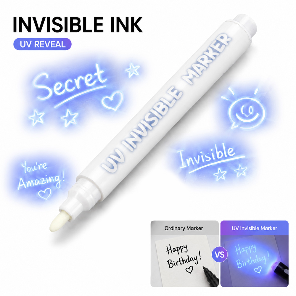 12Pcs UV Light Invisible Marke - Light Art And Craft 评论和价格