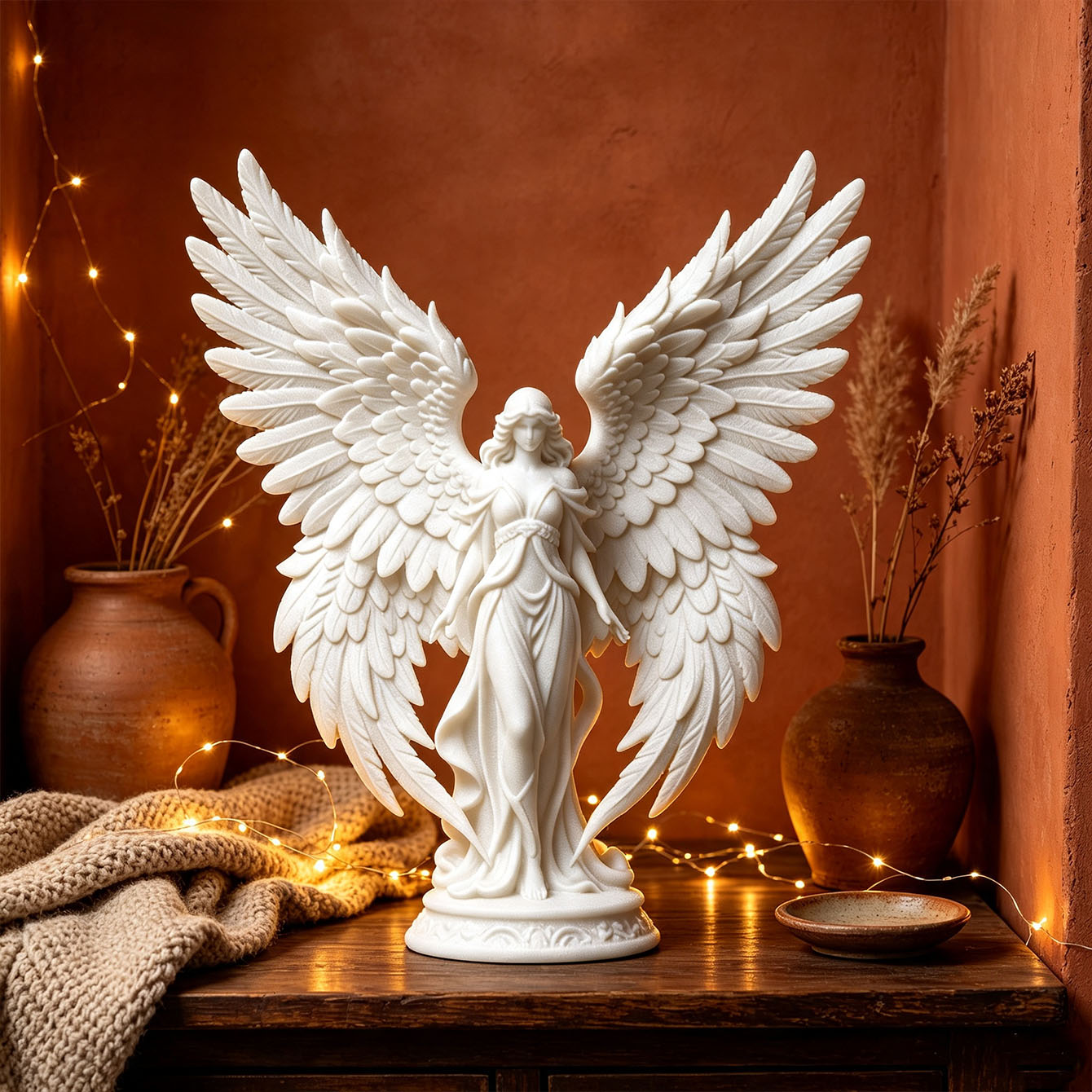 Light Luxury 3D Printed Angel  - Light Art And Craft 评论和价格