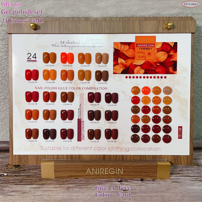 Vintage Brown 24 Color Nail Po - Art Craft Online 评论和价格