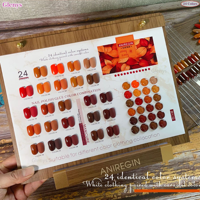 Vintage Brown 24 Color Nail Po - Art Craft Online 评论和价格