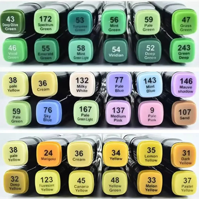 12 Colors/set  Macaron Alcohol - Illustration Marker Set 评论和价格
