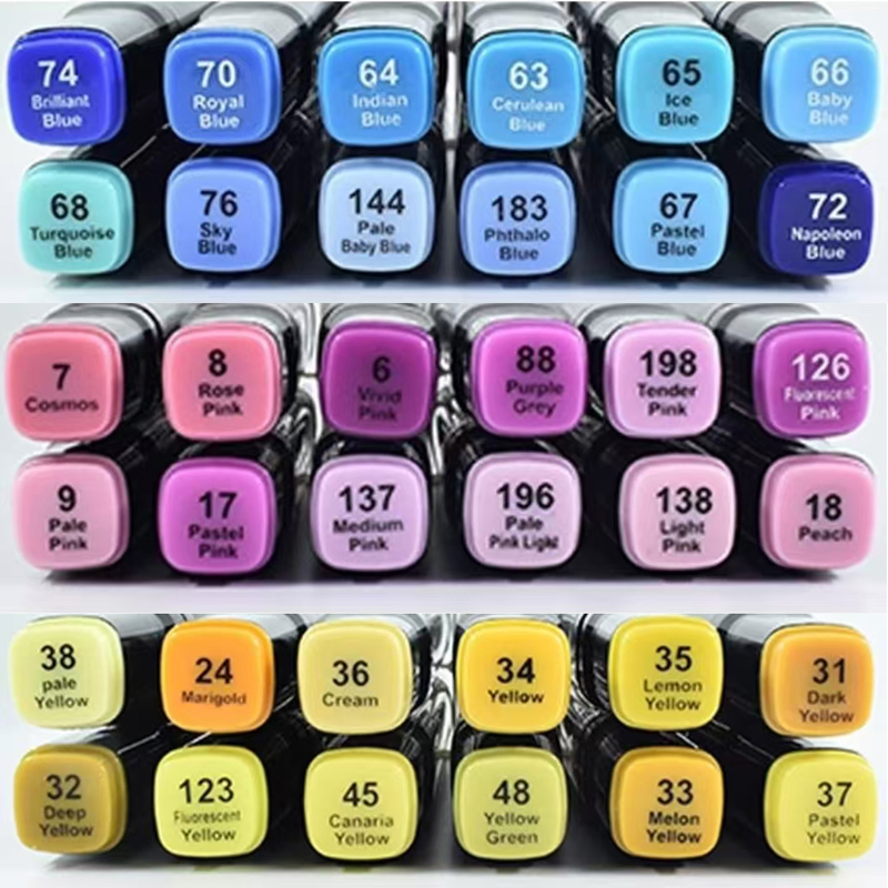 12 Colors/set  Macaron Alcohol - Illustration Marker Set 评论和价格