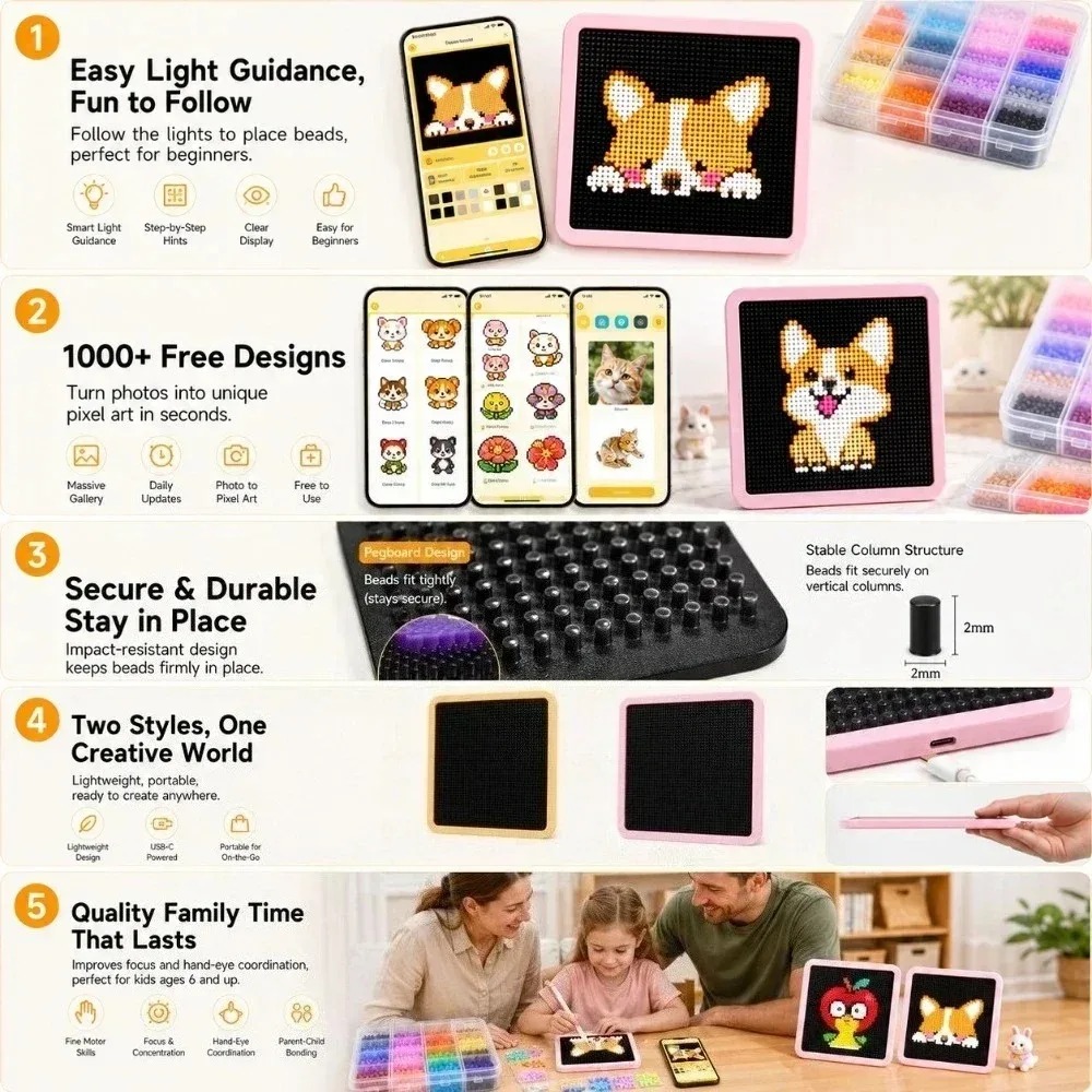 App Controlled LED Pixel Light - Art And Craft For Xmas 评论和价格