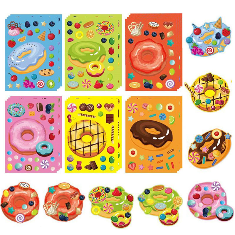 Make a Face Donut Stickers for - Art Craft For Toddlers 评论和价格