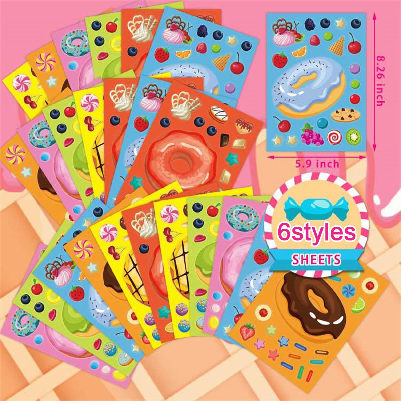 Make a Face Donut Stickers for - Art Craft For Toddlers 评论和价格