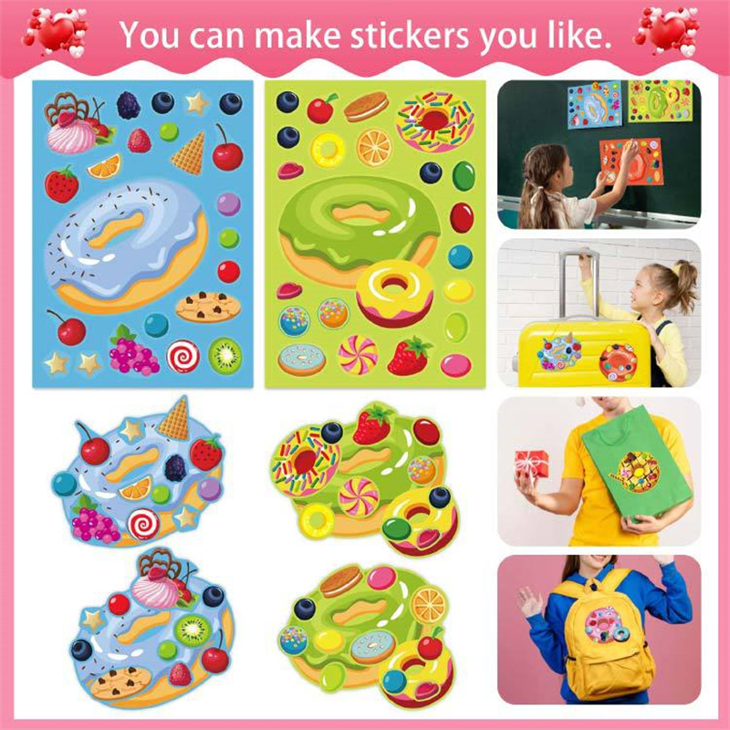Make a Face Donut Stickers for - Art Craft For Toddlers 评论和价格