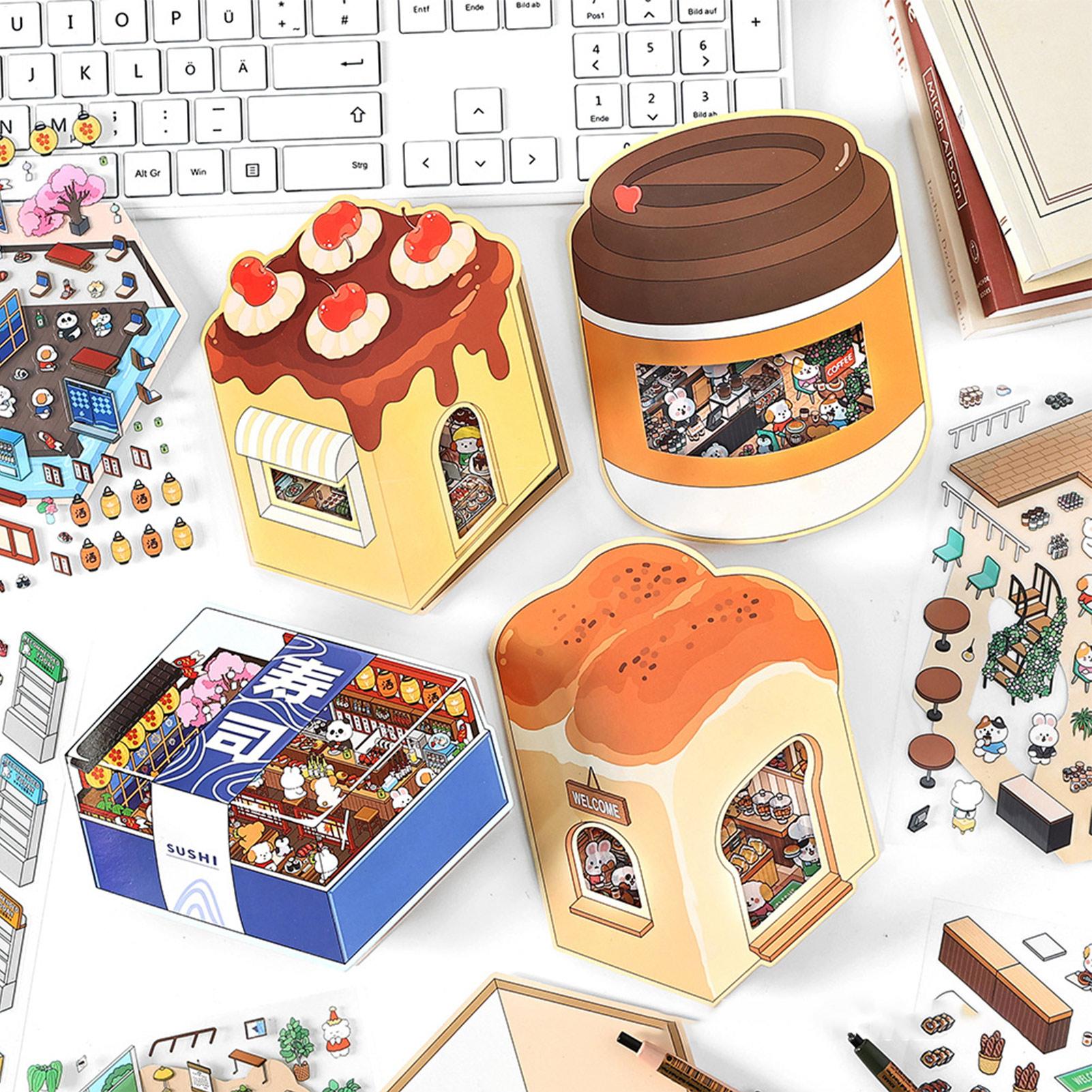 Sticker Scenes Miniature Room  - Art Craft House Making 评论和价格