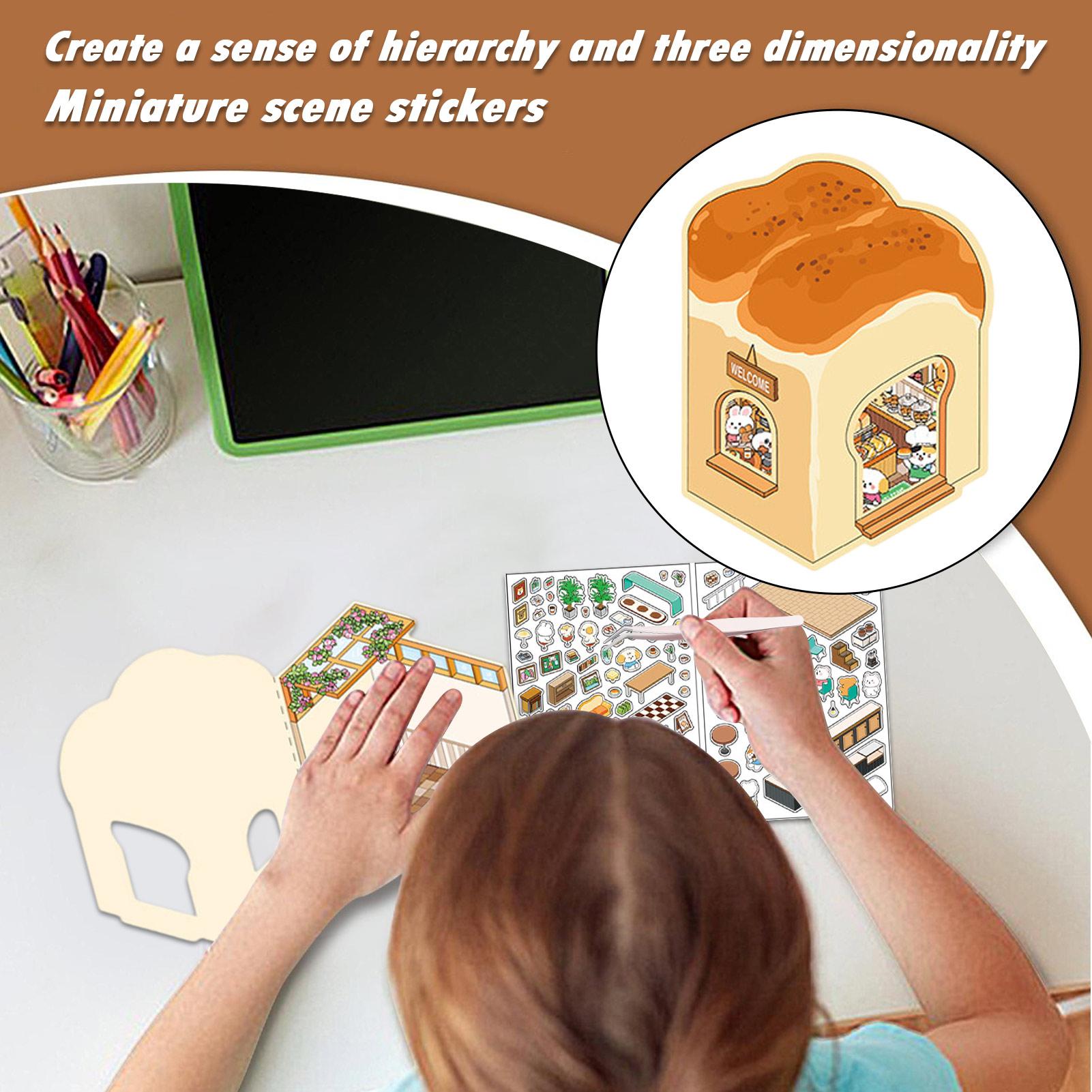 Sticker Scenes Miniature Room  - Art Craft House Making 评论和价格